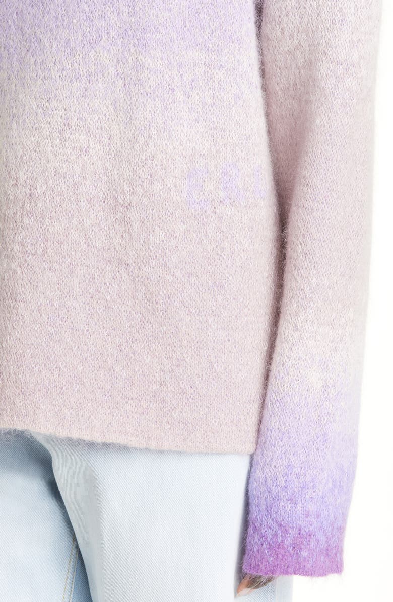 ERL Gender Inclusive Gradient Crewneck Mohair & Wool Blend Sweater, Alternate, color, 