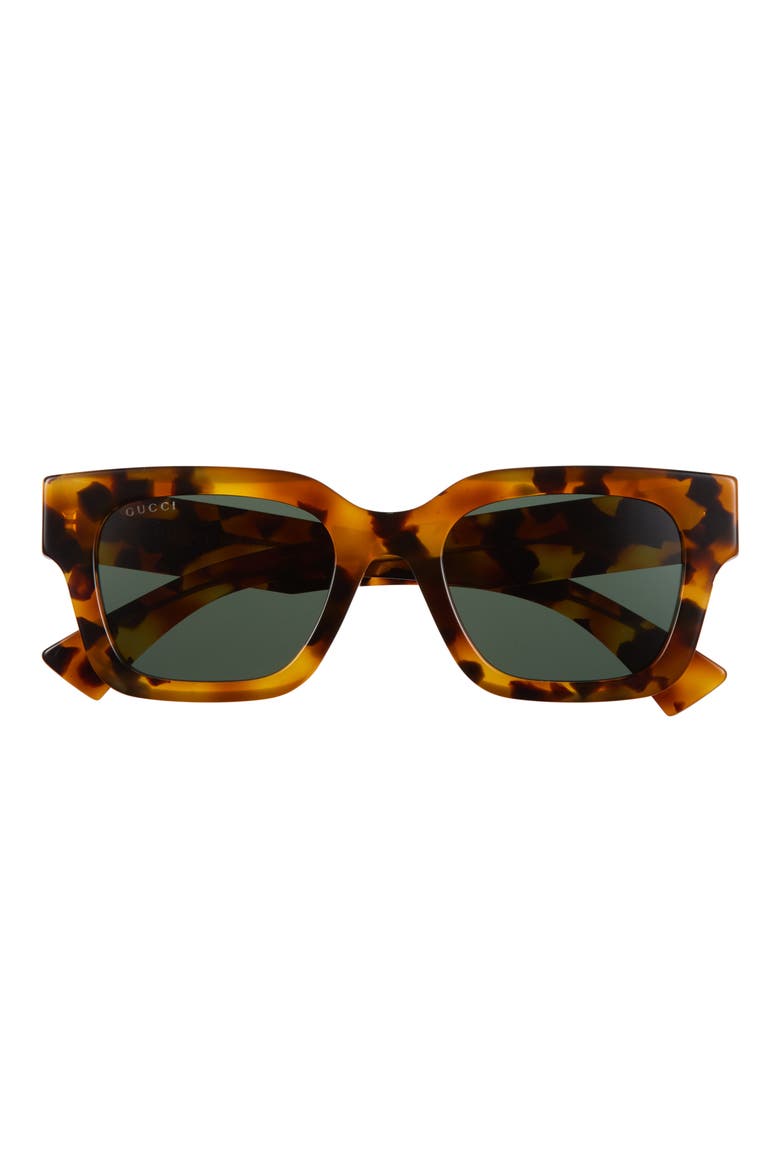 54mm Square Sunglasses, Main, color, HAVANA HAVANA GREEN