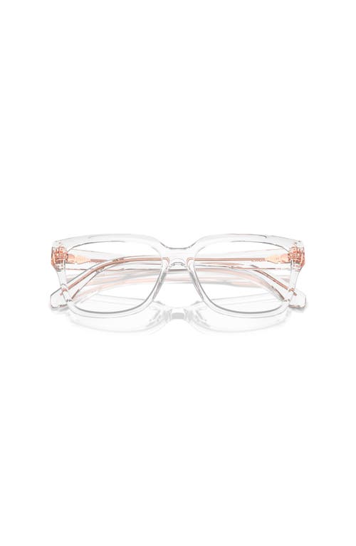 Michael Kors 54mm Rectangle Optical Glasses In White