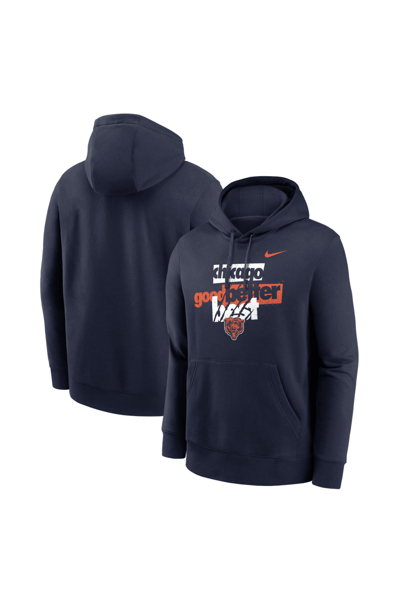 Men's Nike Navy Chicago Bears Good Better Best Club Hoodie, Main, color, Navy