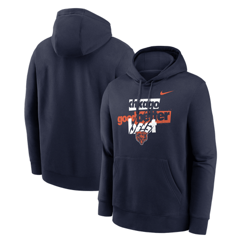 Men's Nike Navy Chicago Bears Good Better Best Club Hoodie