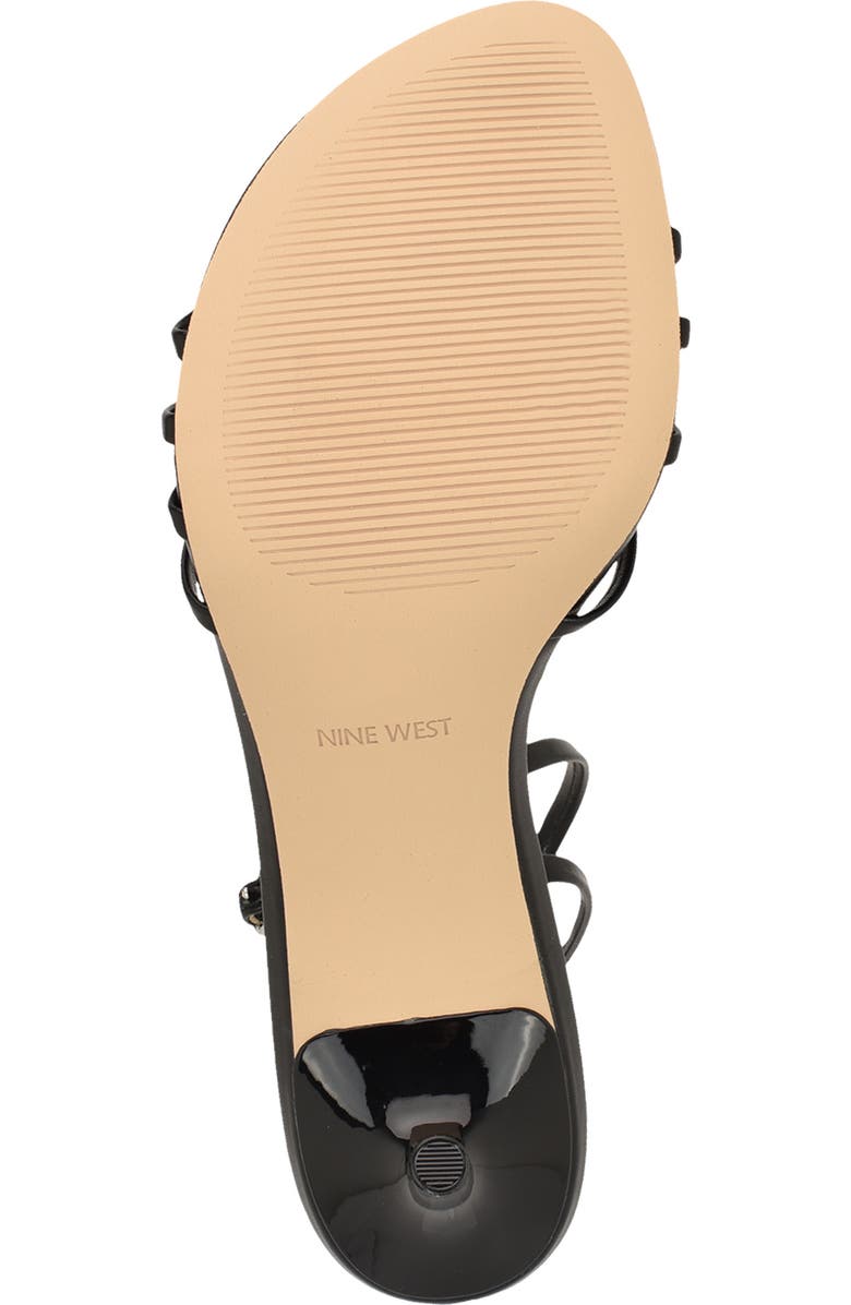 Nine West Gazey Ankle Strap Sandal, Alternate, color, Black