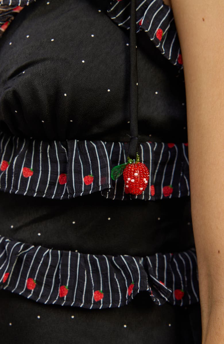 JACQUIE THE LABEL Teagan Tie Strap Minidress, Alternate, color, 