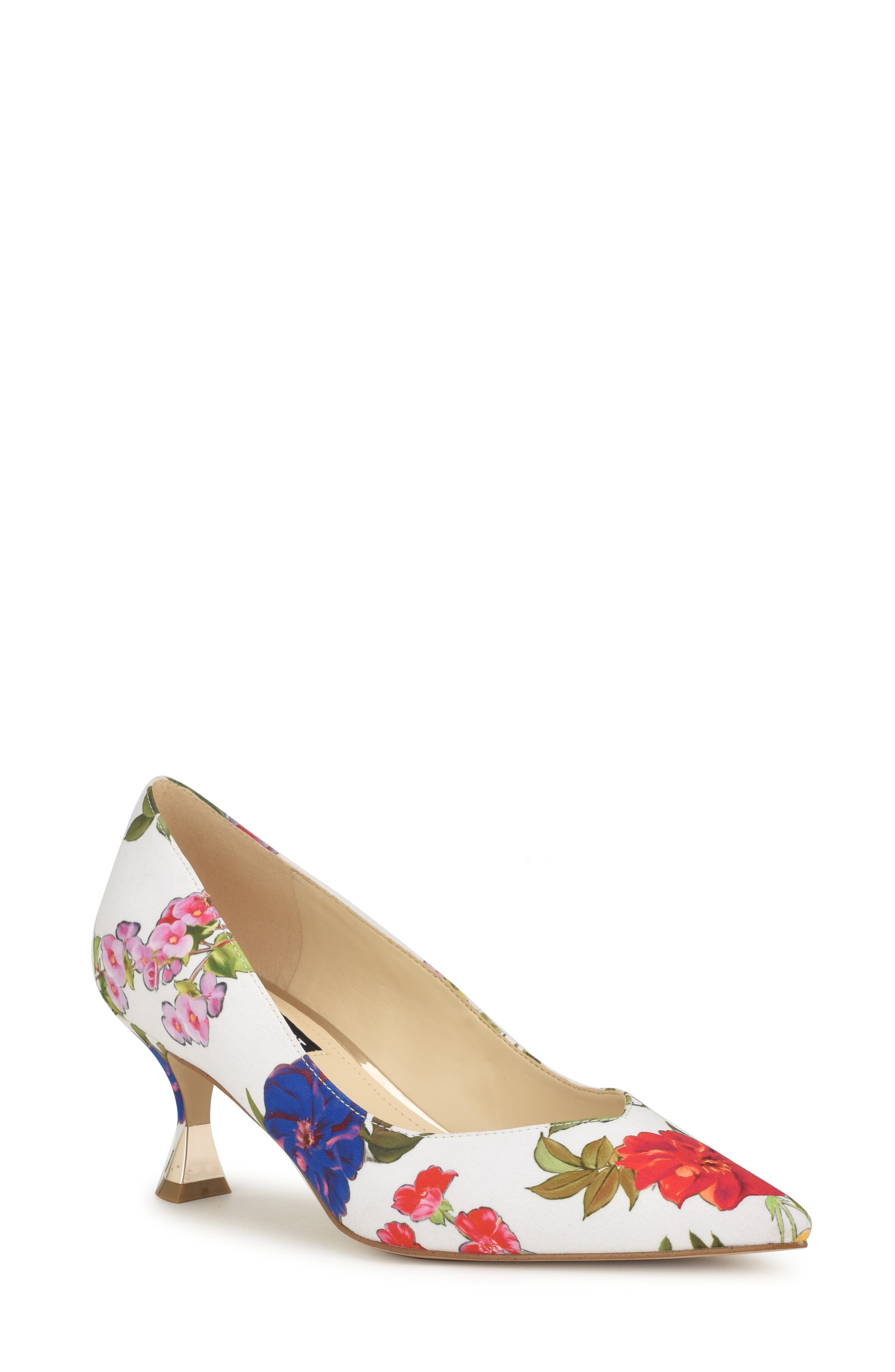 Ariella Pointed Toe Pump, Main, color, WHITE