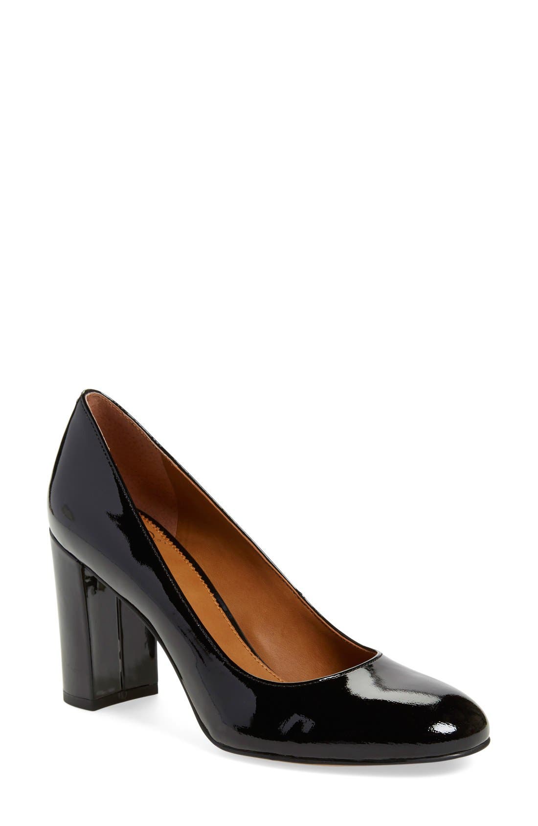Aziza Block Heel Pump, Main, color, BLACK PATENT