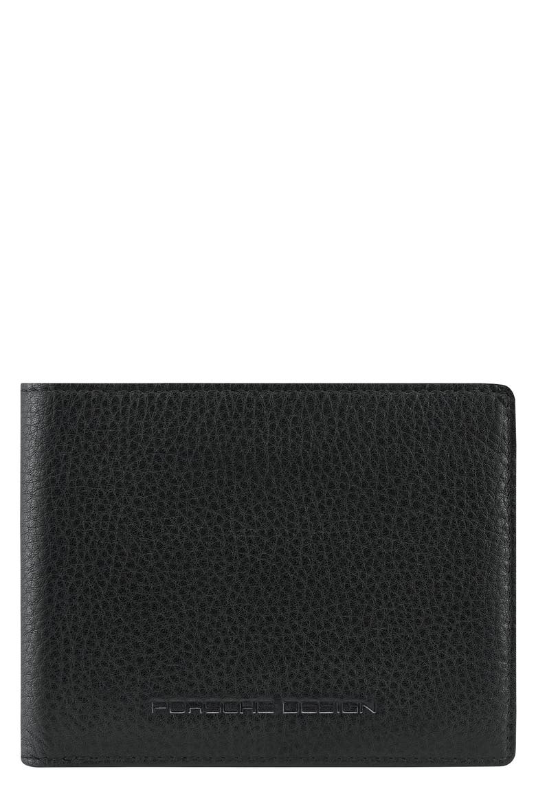 Roadster Business Leather Bifold Wallet, Main, color, BLACK