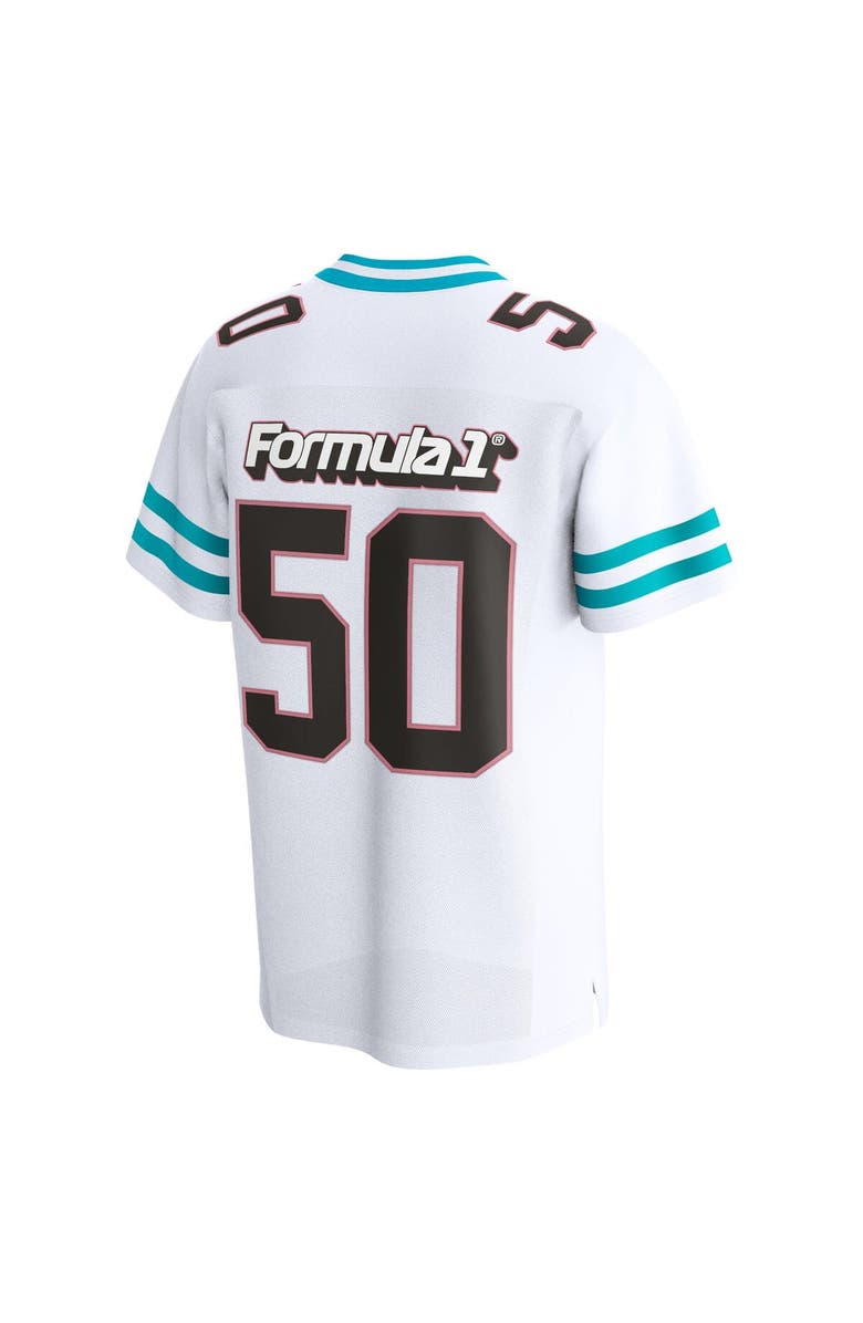 FANATICS Men's Fanatics Branded White Formula 1 Miami Grand Prix Football Jersey, Alternate, color, 