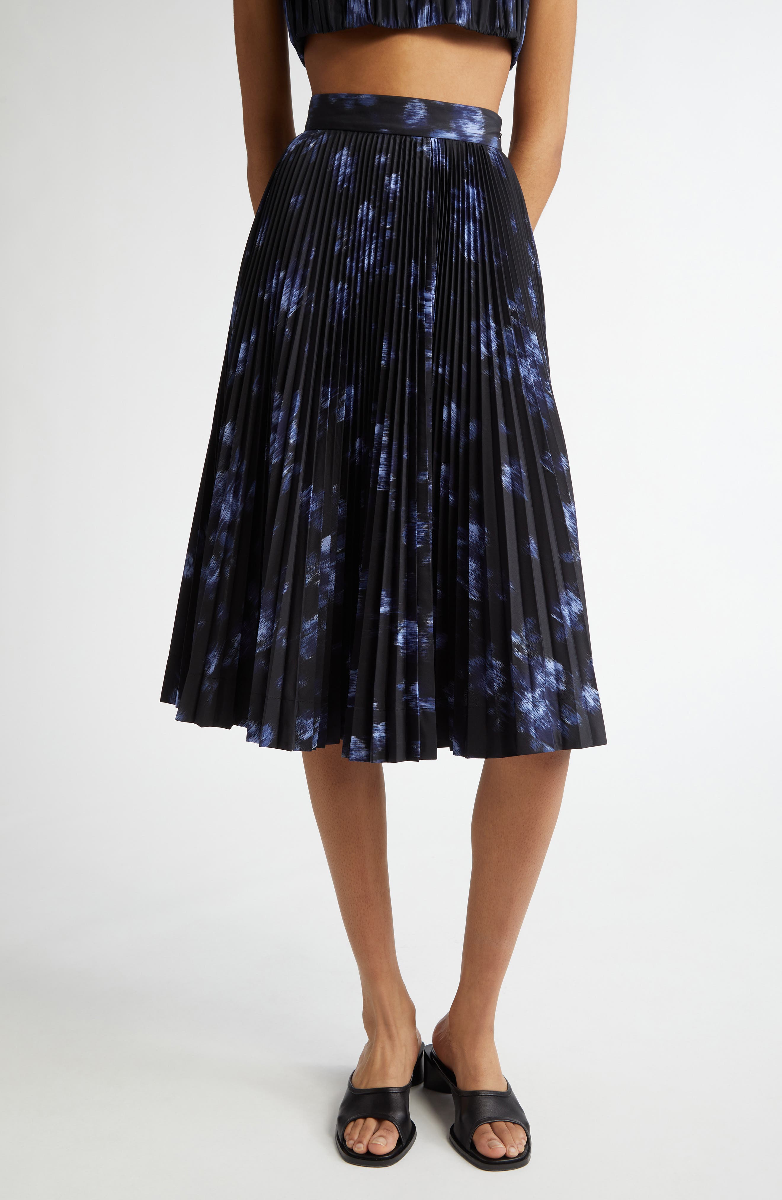 michael kors tiered velvet skirt
