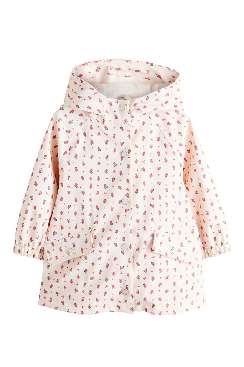 Kids' Print Waterproof Hooded Jacket, Main, color, NEUTRAL