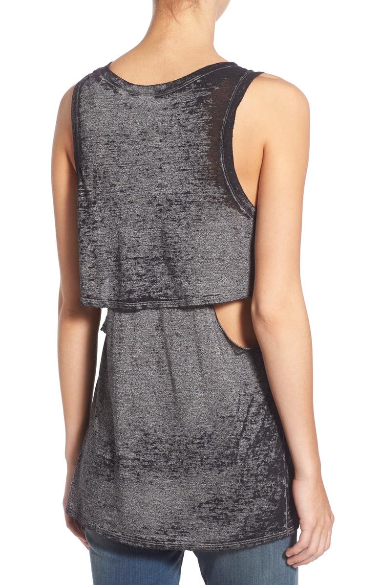 Treasure & Bond Treasure&Bond Cutout Detail Burnout Tank, Alternate, color, 