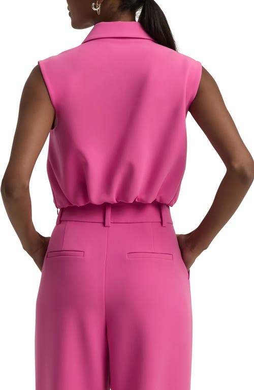 Favorite Daughter The Audrey Crop Vest In Flamingo