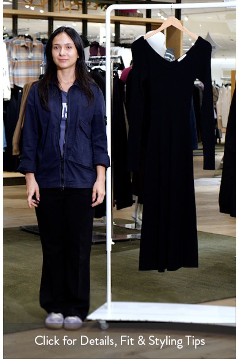 The Signature Knit V-Neck Midi Dress video