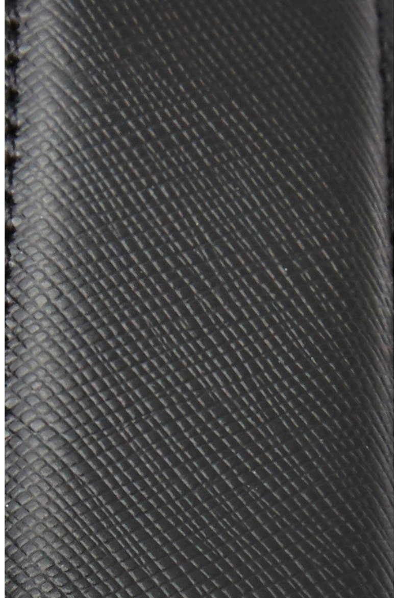 Saffiano Leather Belt, Alternate, color, BLACK