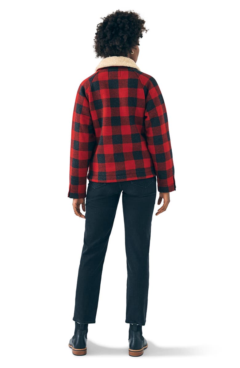 Faherty Legend<sup>™</sup> High Pile Fleece Collar Crop Jacket, Alternate, color, 