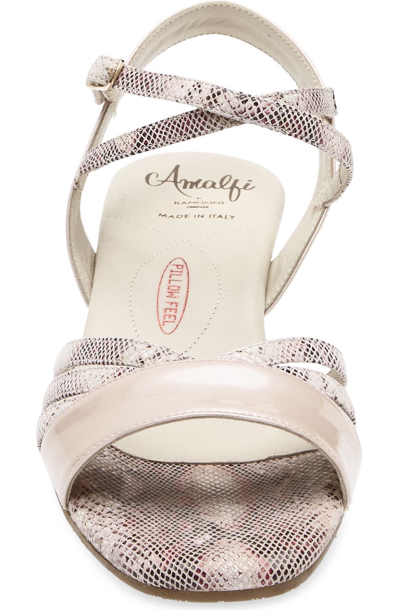 Amalfi by Rangoni Martinez Leather Sandal, Alternate, color, Pink