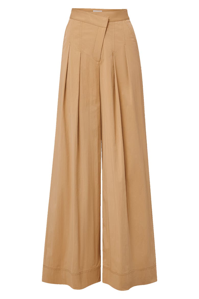 Heron Pleated Wide Leg Pants, Alternate, color, KHAKI