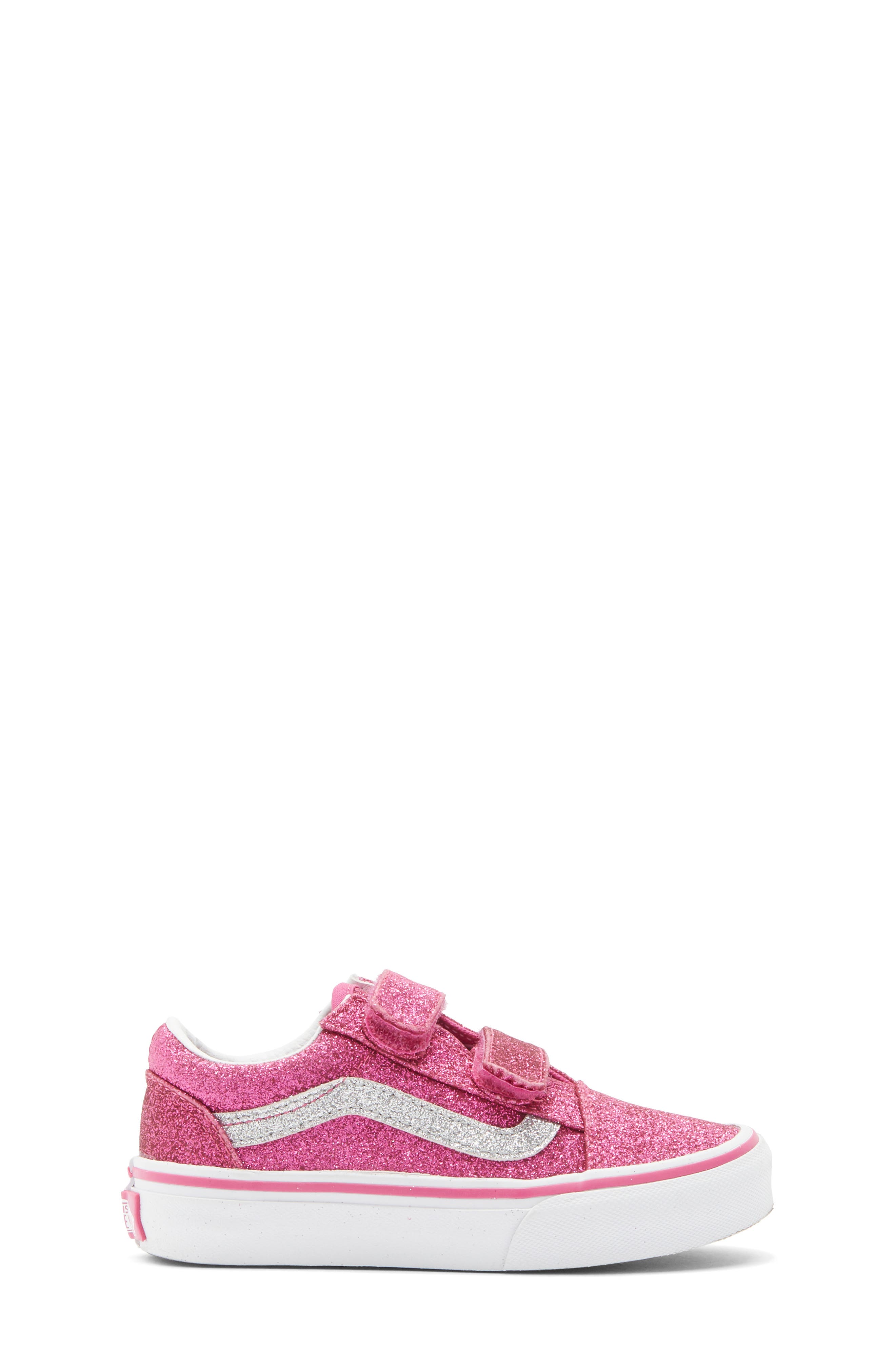 Vans Kids' Old Skool V Sneaker, Alternate, color, Raspberry Rose