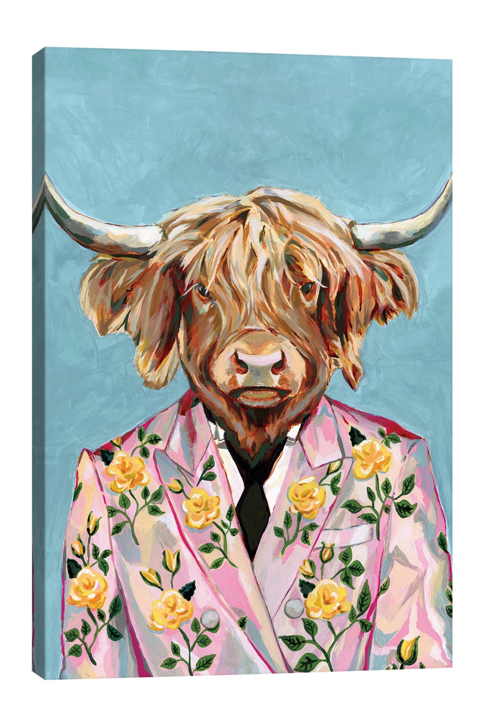 Wall Rug Cow Hide iCanvas Gucci Cow by Heather Perry Canvas Wall Art 18