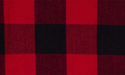 Design Imports Buffalo Check Set Of 4 Napkins In Red