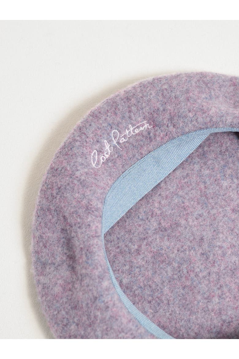 "Bon Chic" Wool Beret, Alternate, color, Mauve
