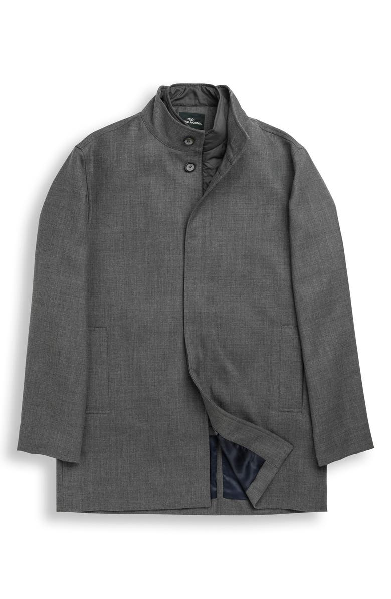 Rodd & Gunn Mackford Wool Blend Coat with Remvovable Quilted Vest, Alternate, color, 