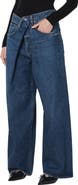 AGOLDE Vana Fold Waistband Wide Leg Jeans