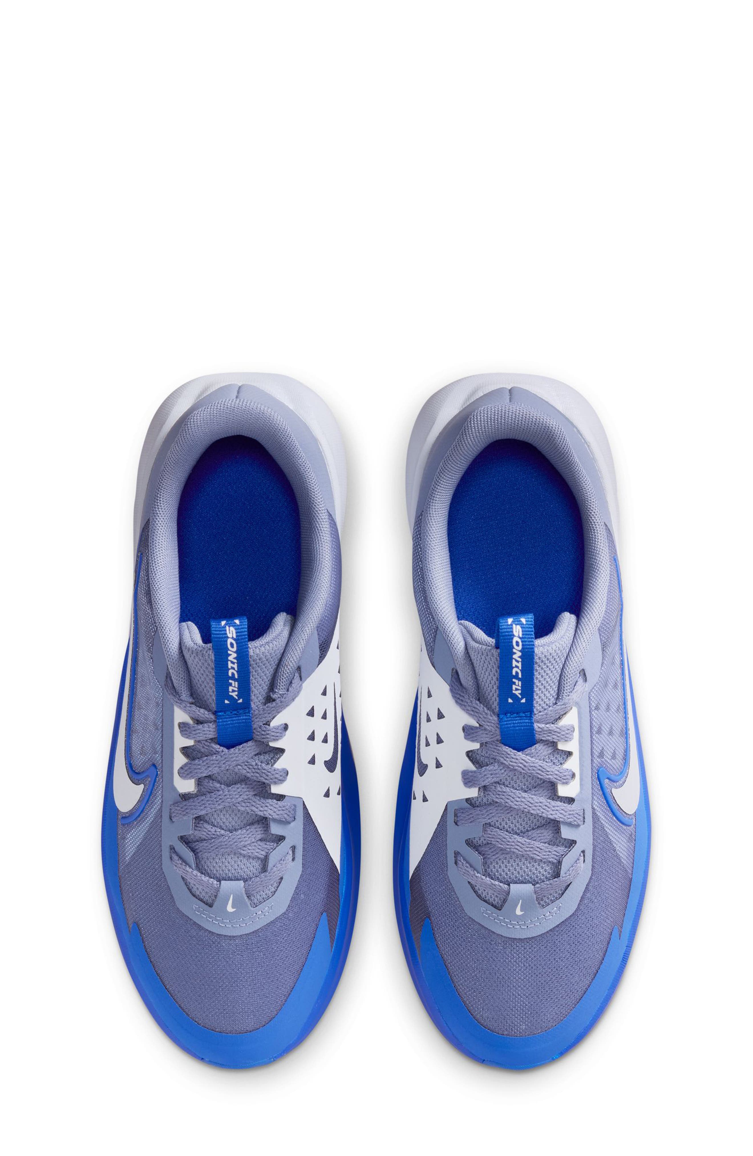 Nike Kids' Sonic Fly Running Shoe, Alternate, color, Indigo/ Grey/ Racer Blue