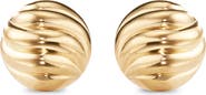 David Yurman 'Sculpted Cable' Stud Earring in Gold