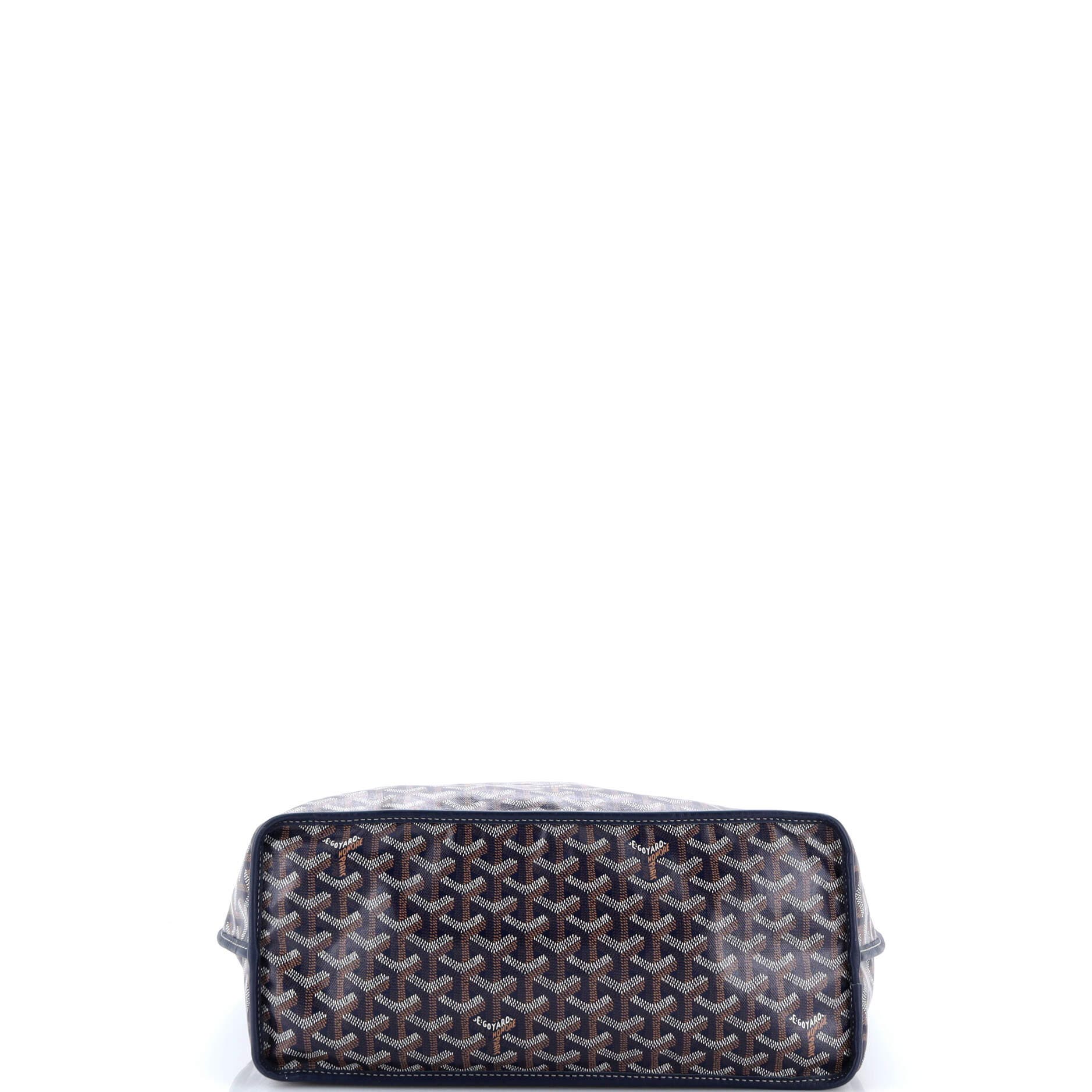 Pre-Owned Goyard Anjou Reversible Tote Coated Canvas PM, Alternate, color, Blue
