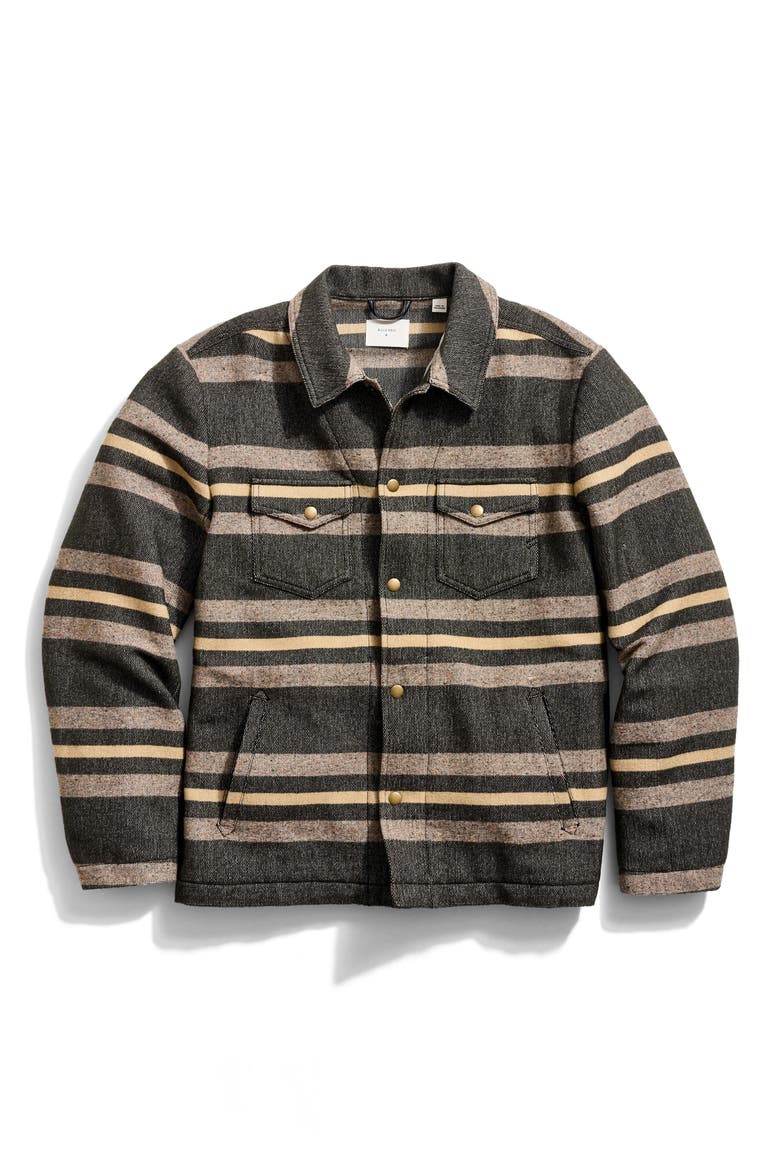 Stripe Woodsman Jacket, Main, color, ASPHALT MULTI