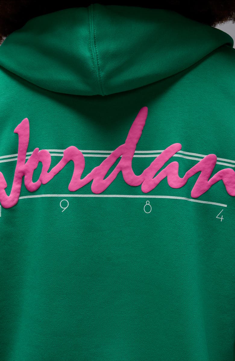 Jordan Brooklyn Fleece Hoodie, Alternate, color, Stadium Green/ White