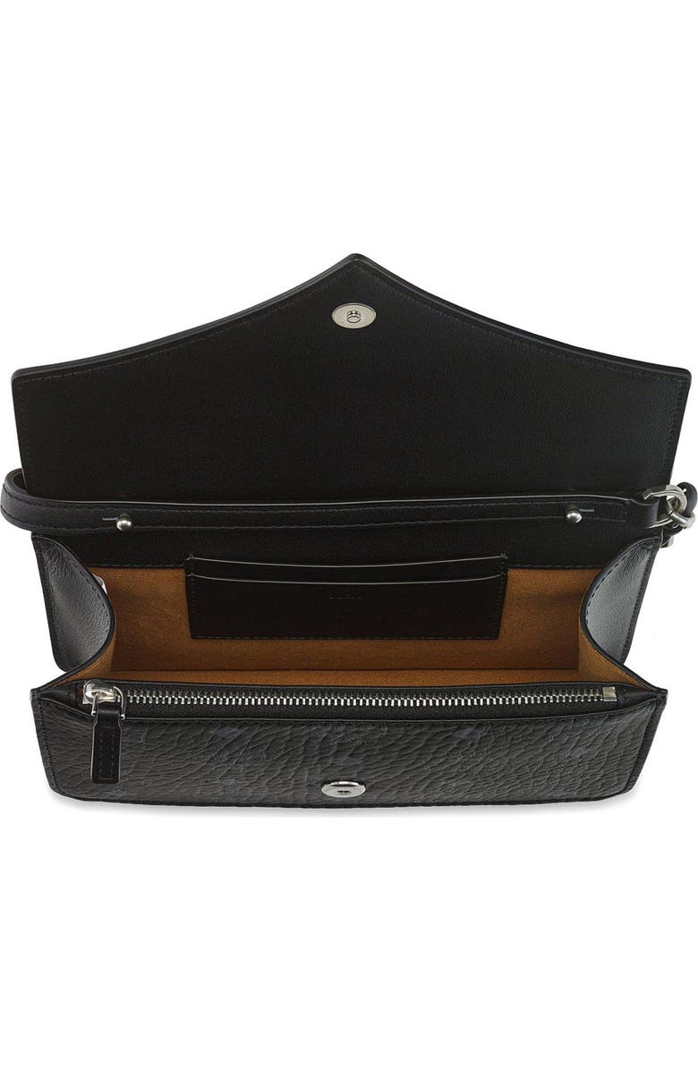 MCM Mini Diamond Shoulder Bag in Visetos Leather Mix, Alternate, color, Black