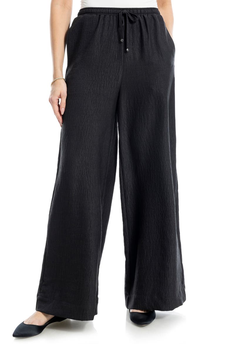 Woven Drawstring Pants, Main, color, H.BLACK