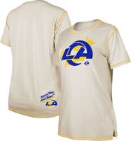 New Era Women's New Era Cream Los Angeles Rams Split T-Shirt