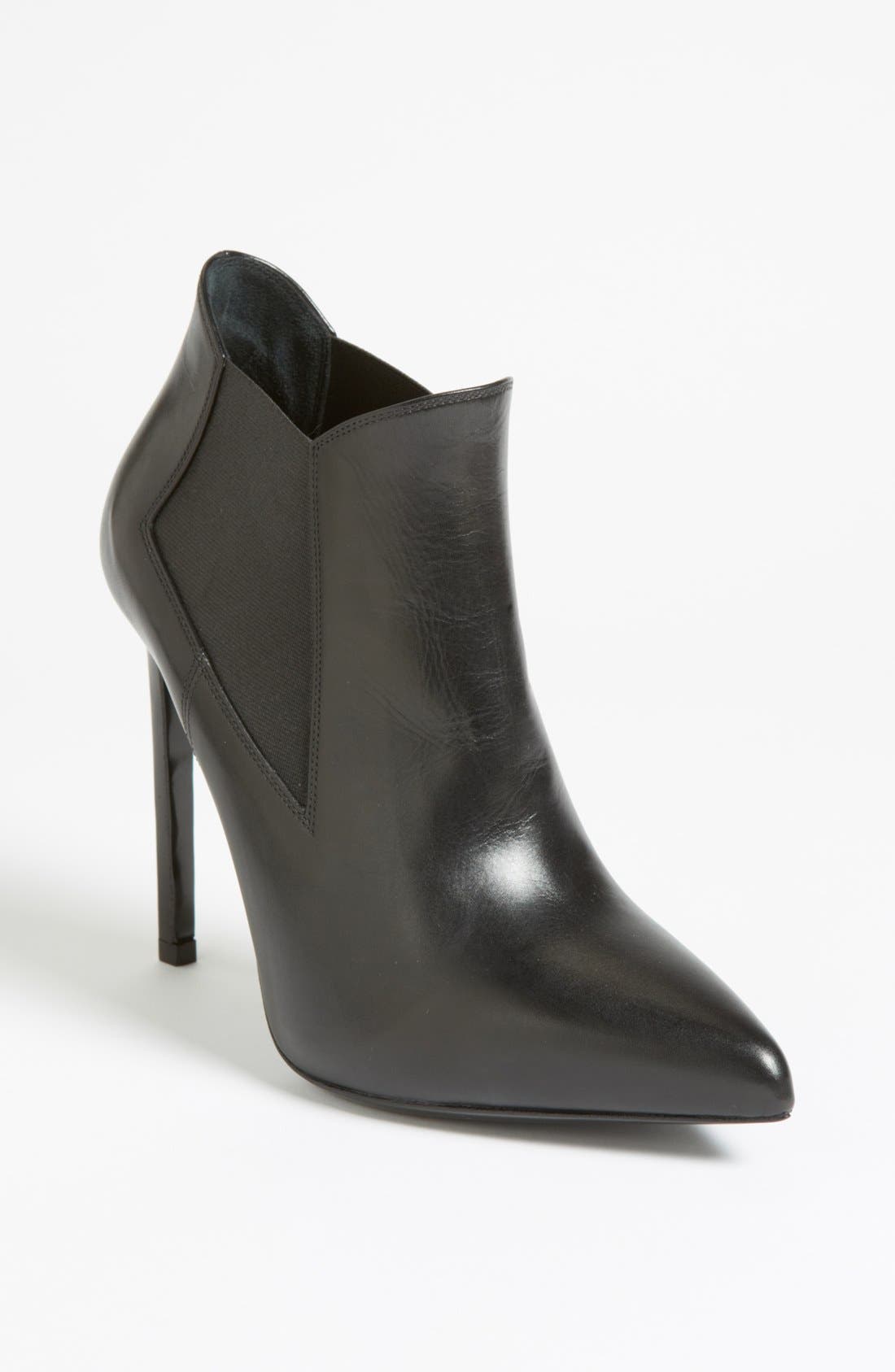 Gored Bootie, Main, color, BLACK