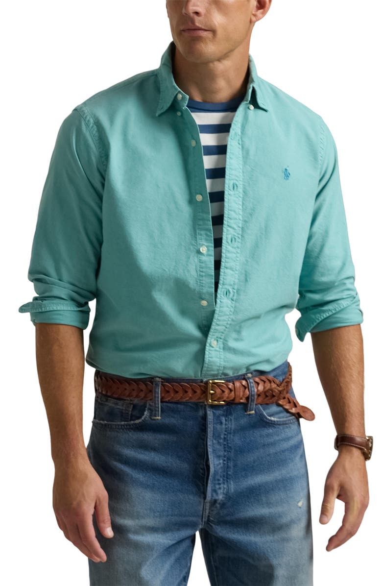 Polo Ralph Lauren Classic Fit Cotton Oxford Button-Down Shirt, Main, color, 