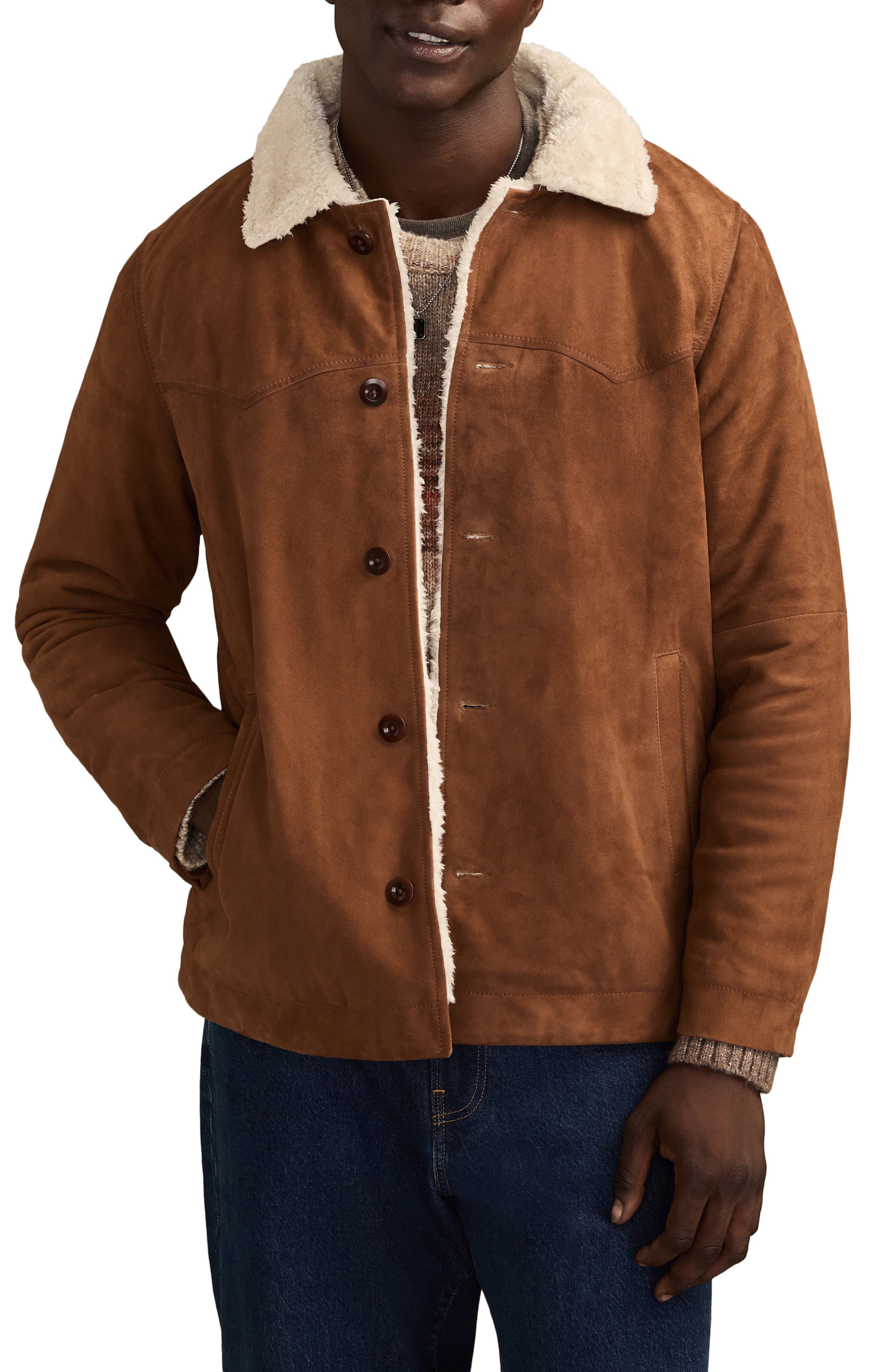 Faux Shearling Ranch Coat