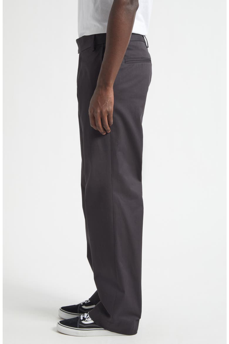 Alec Stretch Organic Cotton Gabardine Work Pants, Alternate, color, BLACK