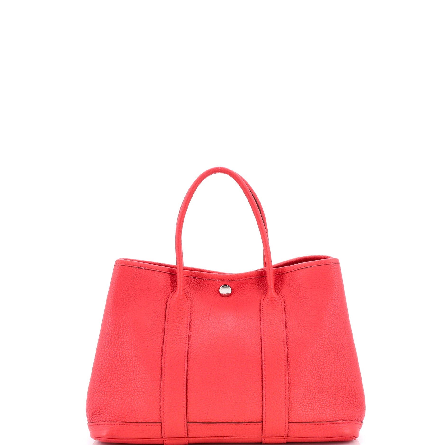 Pre-Owned Hermes Garden Party Tote Leather 30, Alternate, color, Bougainvillier