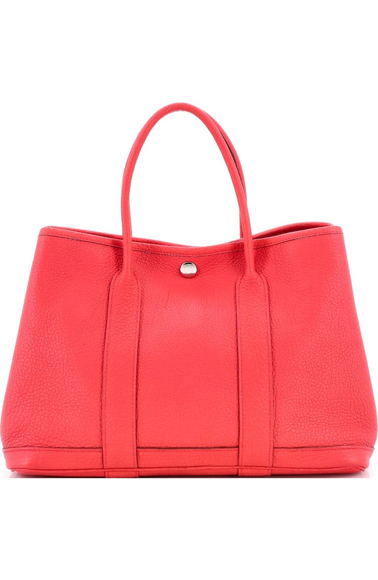 Pre-Owned Hermes Garden Party Tote Leather 30, Alternate, color, Bougainvillier