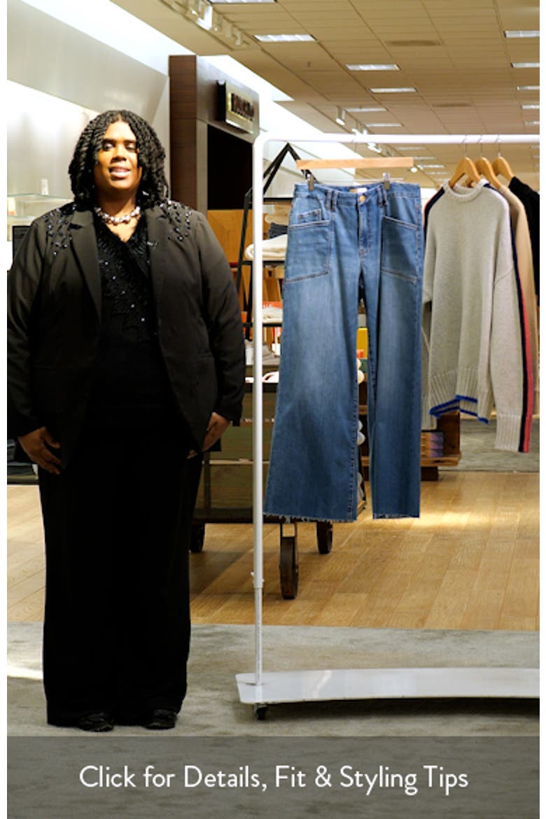 Meg Raw Hem High Waist Ankle Wide Leg Jeans video