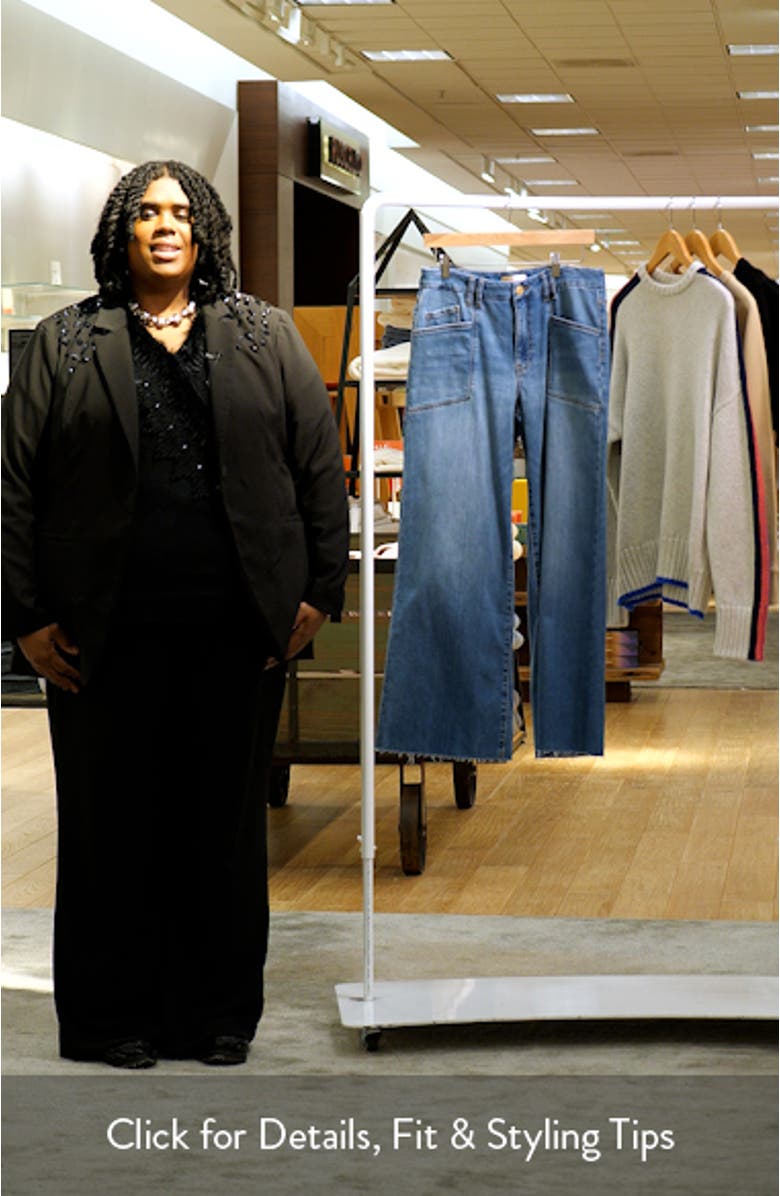 Meg Raw Hem High Waist Ankle Wide Leg Jeans, sales video thumbnail