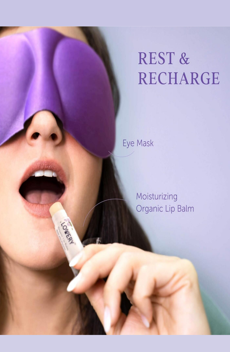 Lovery Lavender & Lilac Spa Gift Basket with Sleep Mask, Alternate, color, Purple