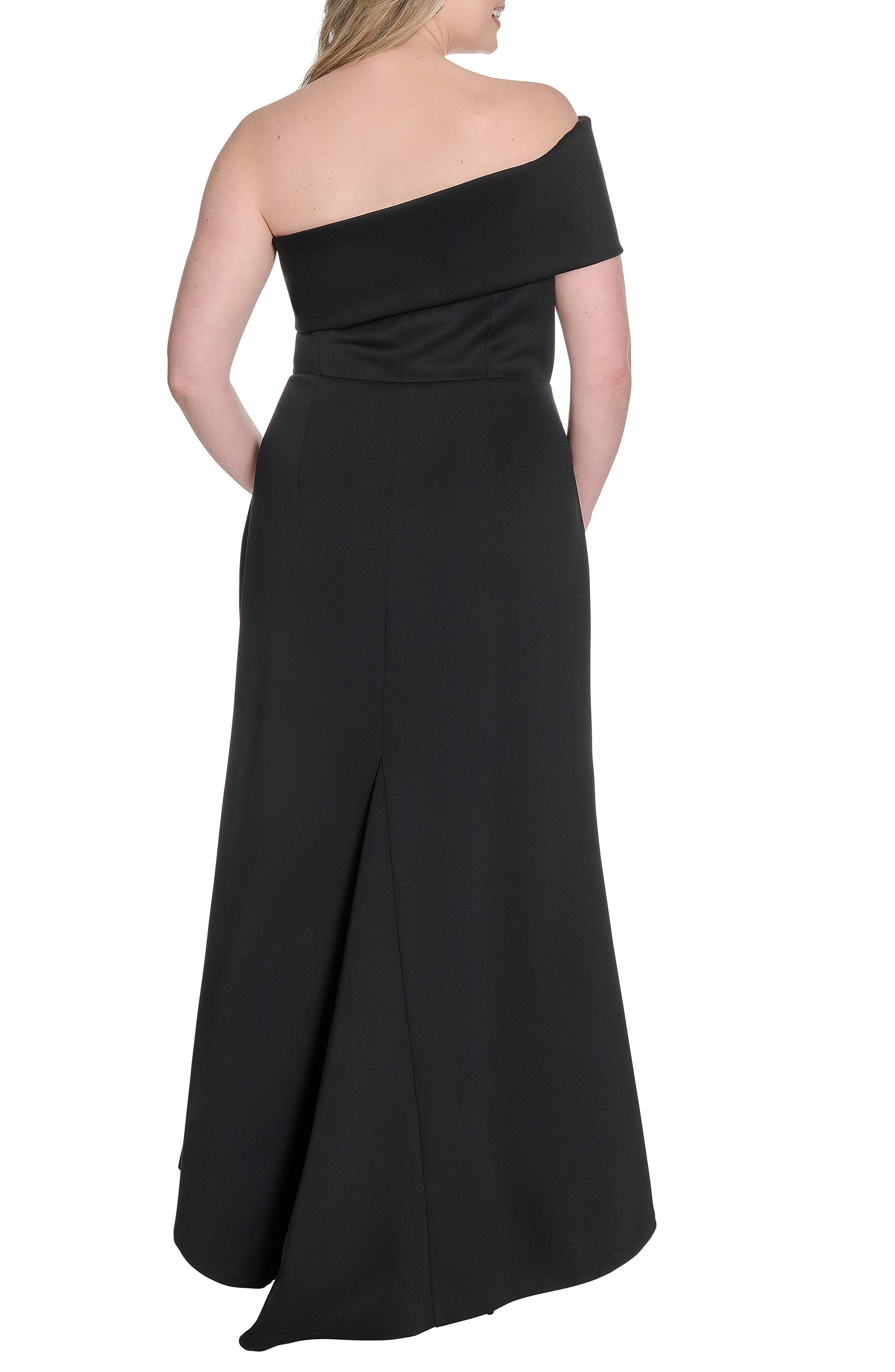 One-Shoulder Ruched Gown - image 2