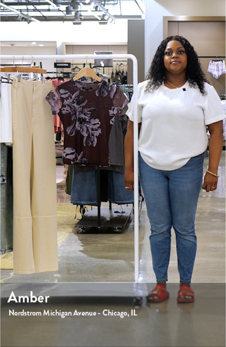 Ellie Floral Mesh T-Shirt, sales video thumbnail