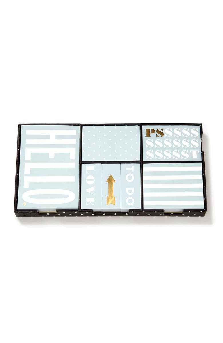Kate Spade New York deco dots sticky note set, Main, color, 