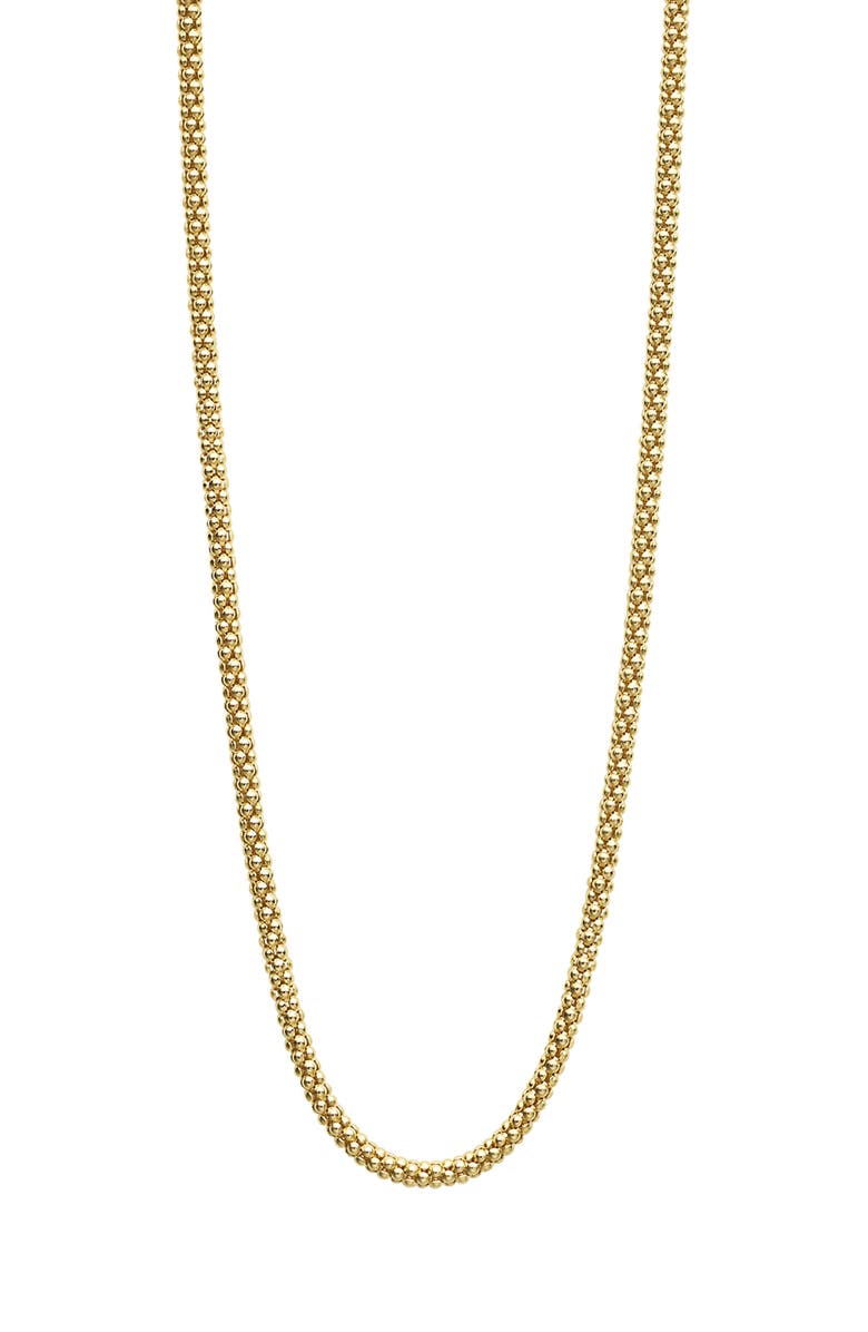 LAGOS Men's 18K Gold Popcorn Caviar Chain Necklace, Alternate, color, Gold