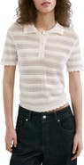 MANGO Stripe Open Stitch Cardigan