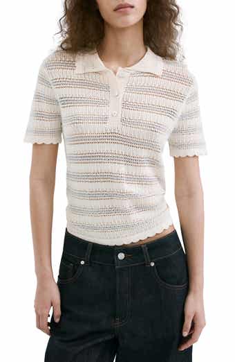 Stripe Open Stitch Cardigan