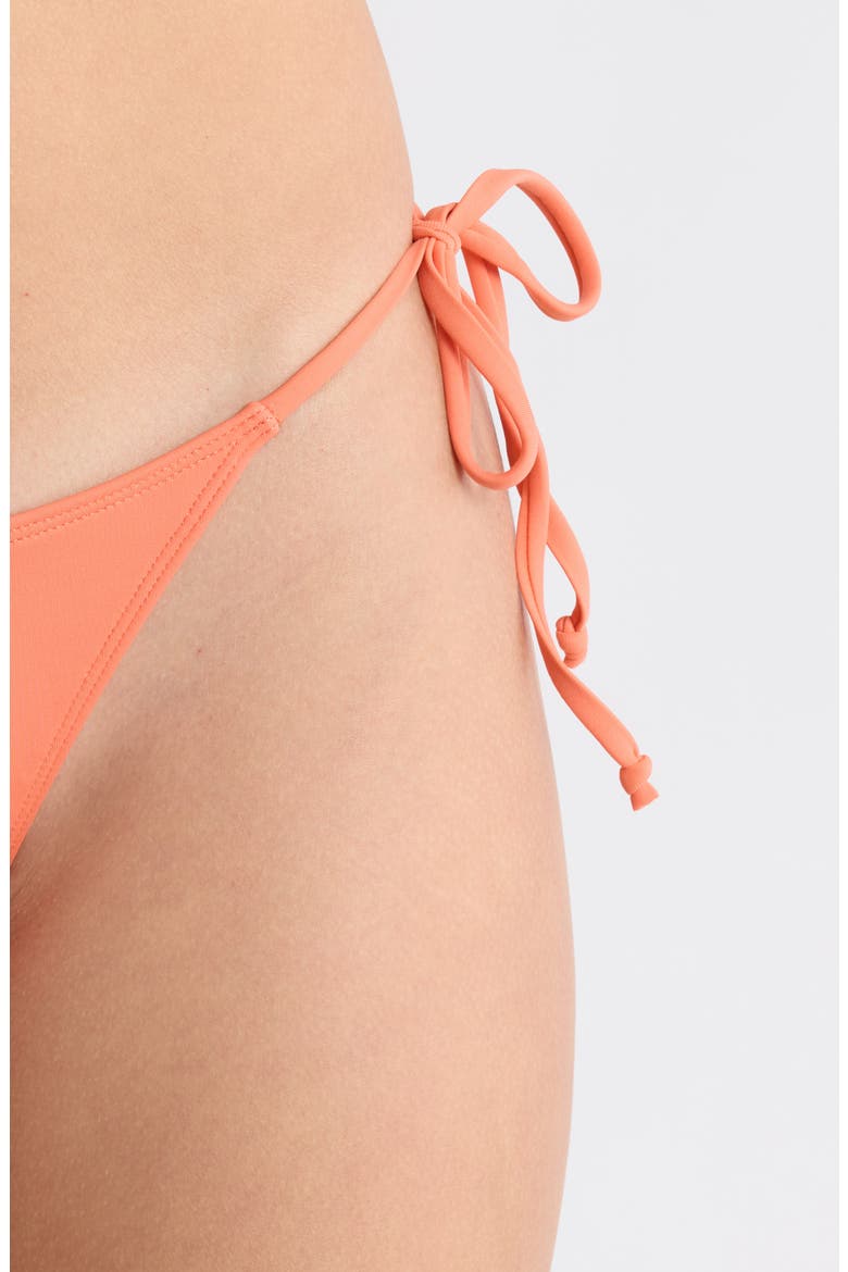 Ari Side Tie Bikini Bottoms, Alternate, color, CORAL